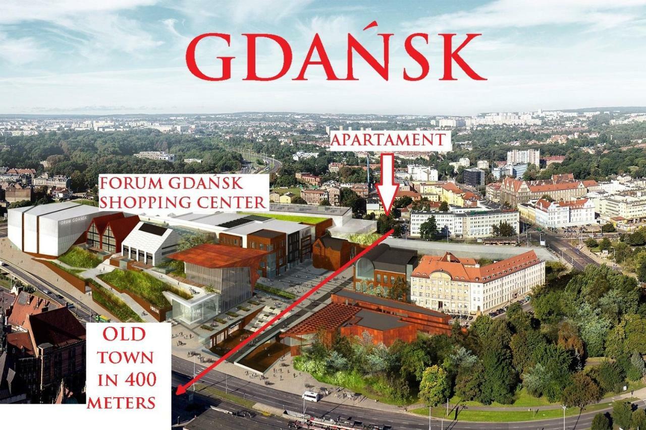 Berg Apartament Red Obok Starego Miasta Гданьск Экстерьер фото